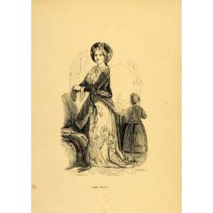  1844 Engraving Costume Turkey Turkish Woman Lady Dress 