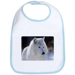  Baby Bib Sky Blue Arctic White Wolf 