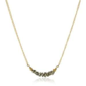   Jewelry Pyrite Metallic Delicate Pyrite Nugget Necklace Jewelry