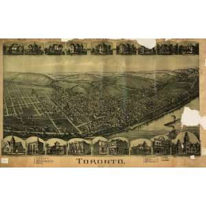  1899 map of Toronto, Ohio