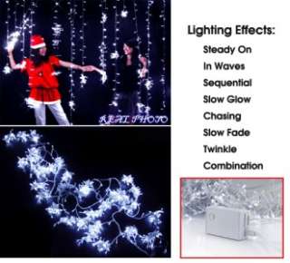 Christmas LED Twinkle Lights 1000 Light Snowfall Curtain