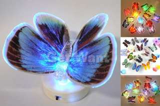 LED Fiber Vivid Butterfly Light Changing Color Lamp For Wedding Party 