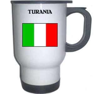  Italy (Italia)   TURANIA White Stainless Steel Mug 