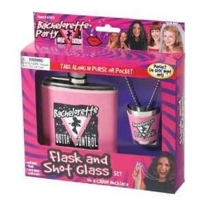    Bachelorette party flask & shot glass