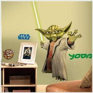  Star Wars Yoda Peel & Stick Giant Wall Decal Toys & Games