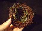 REAL TWIG & MOSS BIRD NEST (handmade) FOR DRIED FLORAL WREATH ACCENT 