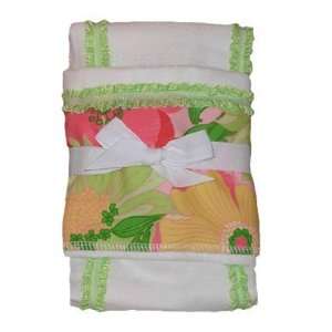 Tumbleweed Babies 1418022 Floral Fnatasy Designer Burp Cloths   2 Pack