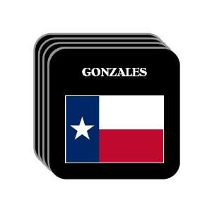 US State Flag   GONZALES, Texas (TX) Set of 4 Mini Mousepad Coasters