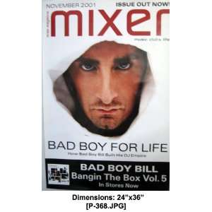  BAD BOY BILL Mixer Magazine Cover 24x36 Poster 