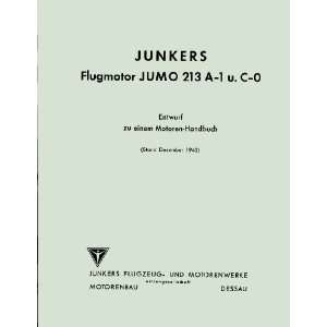   Jumo 213 Aircraft Engine Handbook Manual   Junkers Jumo 213 Books