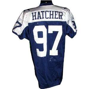  Jason Hatcher #97 2008 Cowboys Game Used Throwback Jersey 