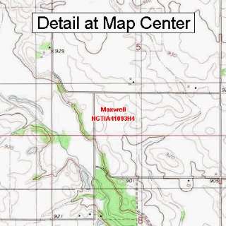  USGS Topographic Quadrangle Map   Maxwell, Iowa (Folded 