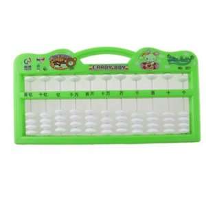   Green Plastic Frame 11 Digits Japanese Soroban Abacus Toys & Games