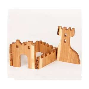  Wooden Mini Castle Blocks Toys & Games