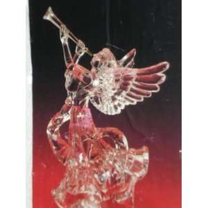 Trumpeting Angel Christmas Tree Topper or Standing Figurine, 9.25h X 