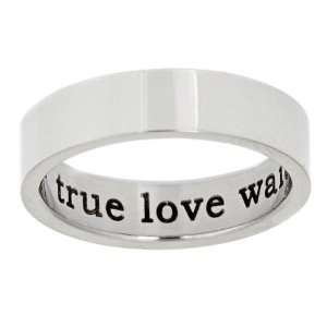  True Love Waits Inside Stainless Steel Purity Ring 