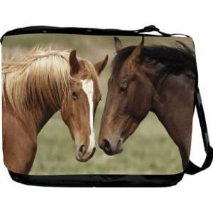  RikkiKnight Horses in Love Messenger Bag   Book Bag 
