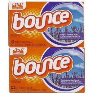 Bounce Dryer Sheets, Lavender, 120 ct 2 ct (Quantity of 3)