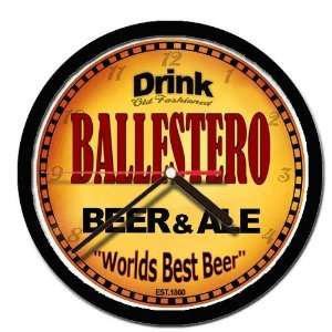  BALLESTERO beer and ale wall clock 