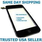 iPod Touch 3 3G Glass Touch Panel Digitizer Frame & Home Button Full 