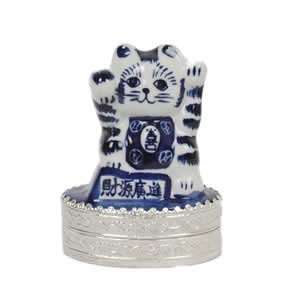  Lucky Cat Porcelain Box + Story Cards