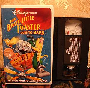 Disneys THE BRAVE LITTLE TOASTER GOES TO MARS CLAMSHELL Vhs Video VGC 