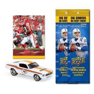   Die Cast with Tony Gonzalez Card and Two 2008 Upper Deck Fat Packs