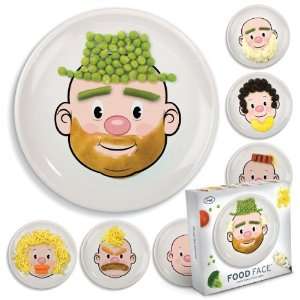  FOOD FACE Plate Everyday or Party Fun Ceramic NEW Kitchen 