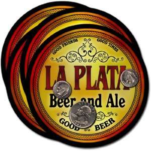  La Plata, MO Beer & Ale Coasters   4pk 