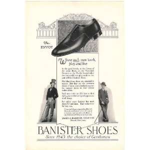 1925 Banister Shoes The Envoy Men Shoe Print Ad (Memorabilia) (50314)