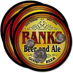  Banks , AL Beer & Ale Coasters   4pk 