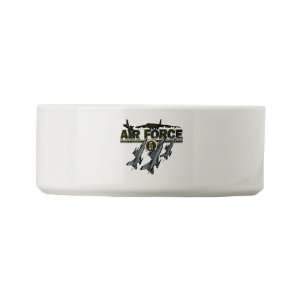 Dog Cat Food Water Bowl US Air Force with Planes and Fighter Jets with 