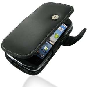   Leather Case for Huawei Sonic U8650   Book Type (Black) Electronics