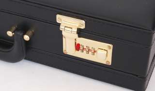 Deluxe Executive Briefcase Attache Case Hard Sided 2 Combination Lock 