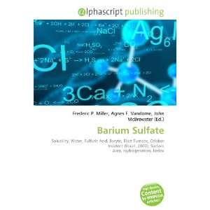  Barium Sulfate (9786132661821) Books