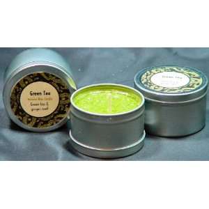 Japanese Green Tea Aromatherapy Palm Wax Paraffin Free TRAVEL CANDLE 