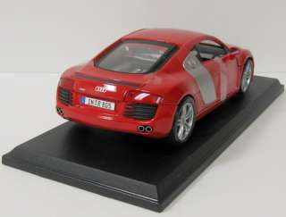 Audi R8 Diecast Model Car   Maisto   118 Scale   New in box   Red 