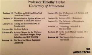   Courses The TEACHING COMPANY Cassette Economic Issues Great Economists