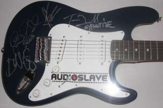 Audioslave Signed Guitar CHRIS CORNELL TOM MORELLO PSA  