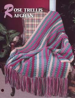 Rose Trellis Afghan Annies Crochet Pattern  