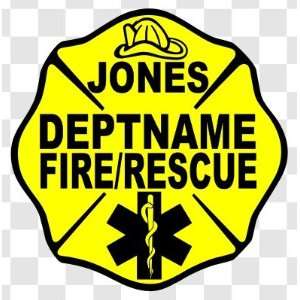  Firefighter and EMS Rescue Customized Decal 003 10 Inch 