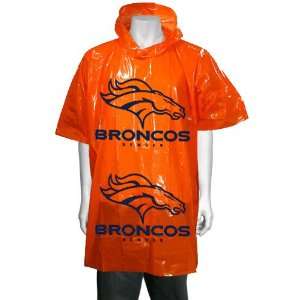  NFL Denver Broncos Rainmate II Poncho   Orange Sports 