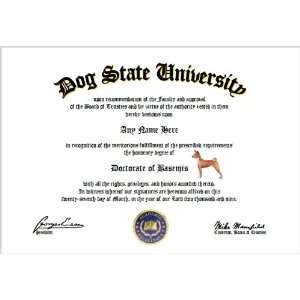  Basenjis Diploma   Basenji Dog Lover Diploma Everything 