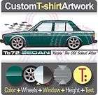 Custom T shirt for Toyota Te72 Sedan SR5 corolla Fans