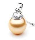 11.5MM GOLDEN SOUTH SEA PEARL PENDANT GOLD  