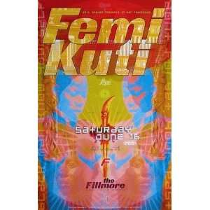  Femi Kuti Fillmore 2001 Concert Poster F467