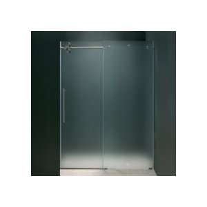  Industries 60 Frameless Shower Door 3/8 Frosted Glass W/ Hardware 