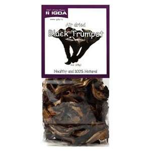 Dried Black Trumpet Mshrooms, 1OZ (Pack of 3 ), by Vivido Natural 