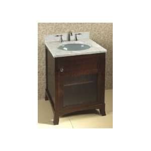 Ronbow NC5070 24 Bathroom Vanity Set W/ Square Glass Vessel Sink & 3 