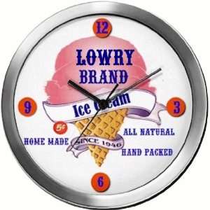  LOWRY 14 Inch Ice Cream Metal Clock Quartz Movement 